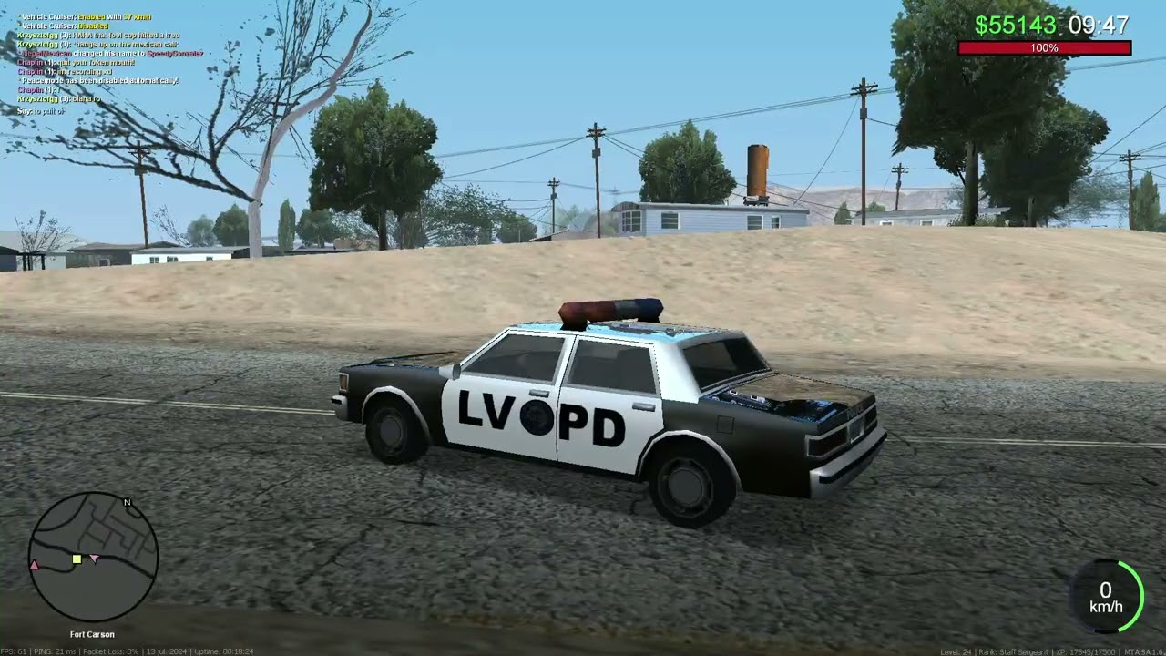 Freeroam ul blana police chase