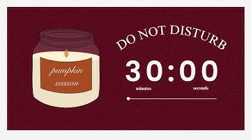 🍂 3 HOUR STUDY WITH ME | 30/5 Pomodoro Timer + lofi + thunderstorm | Cozy Autumn College Vibes