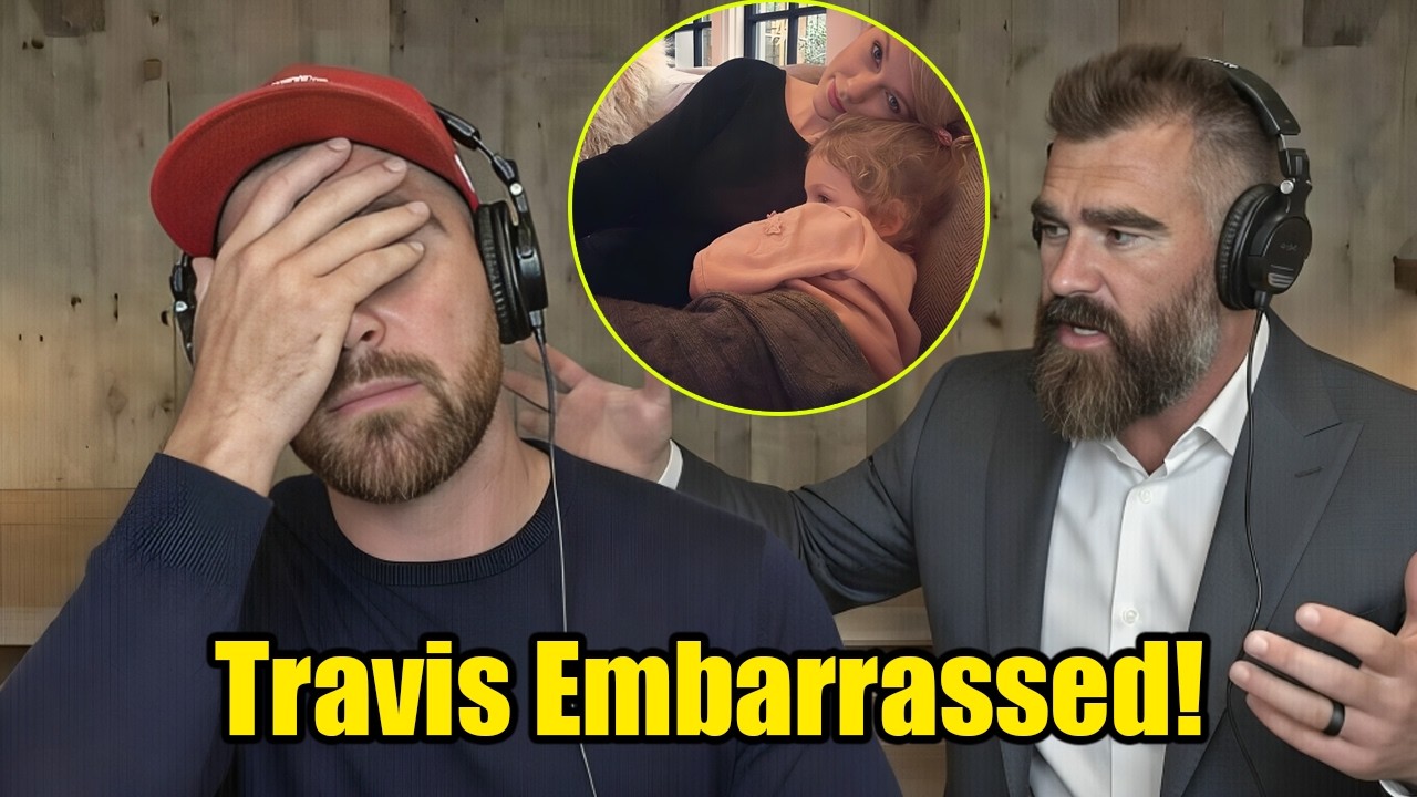 Jason Kelce Puts Travis Kelce on the Spot With Awkward Dad Joke on New Heights