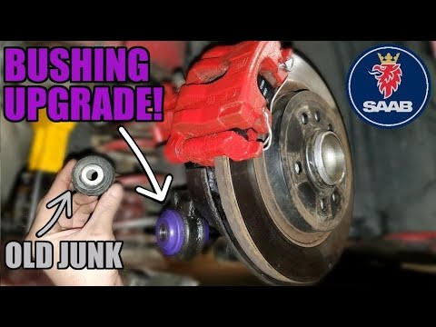 SAAB Knuckle Bushing Replacement & Upgrade!