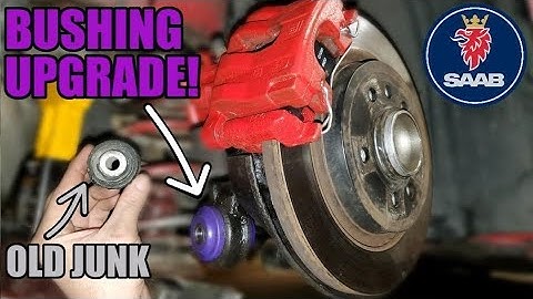 SAAB Knuckle Bushing Replacement & Upgrade!