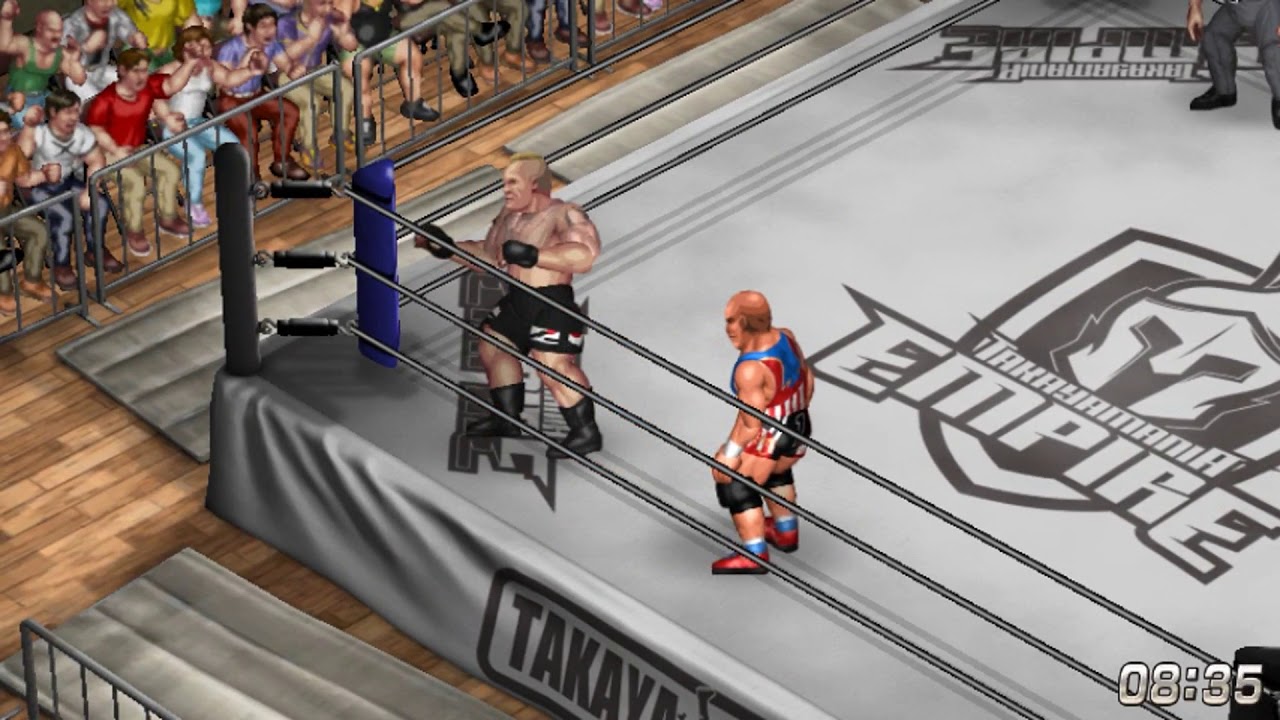 Fire Pro Wrestling World Sims - Kurt Angle vs Brock Lesnar