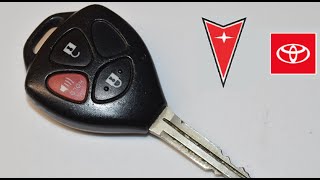 Pontiac Vibe / Toyota Matrix Key Fob Battery Replacement