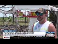 Family rebuilding after fire destroys firework tent