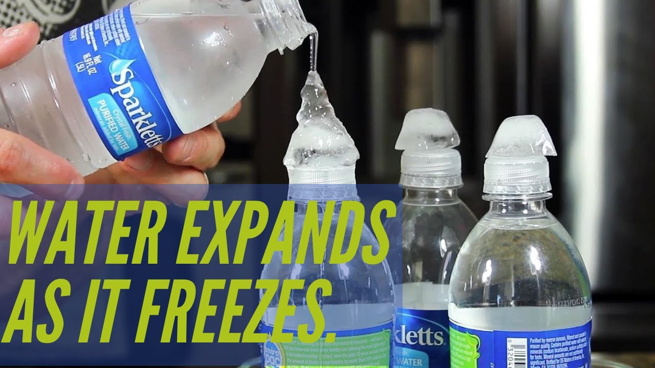 Water Expands As It Freezes