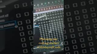 coding habit tracker in spreedsheet #coding #tech #react.js #365daysofcoding #webdevelopment