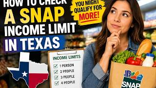 How to check a SNAP income limit in Texas