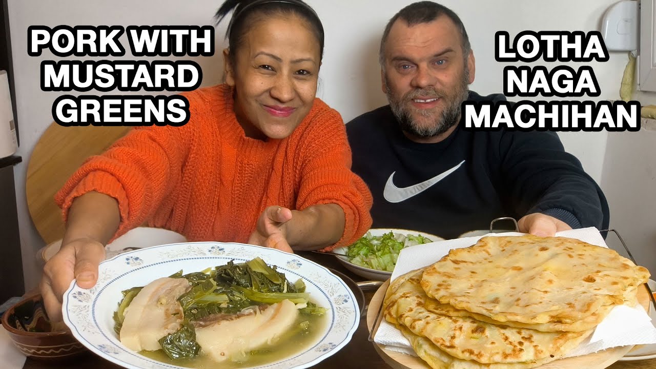 Употребление свинины с органической горчицей/Лота Нага Мачихан/Свинина в стиле Мизо/Еда Нага