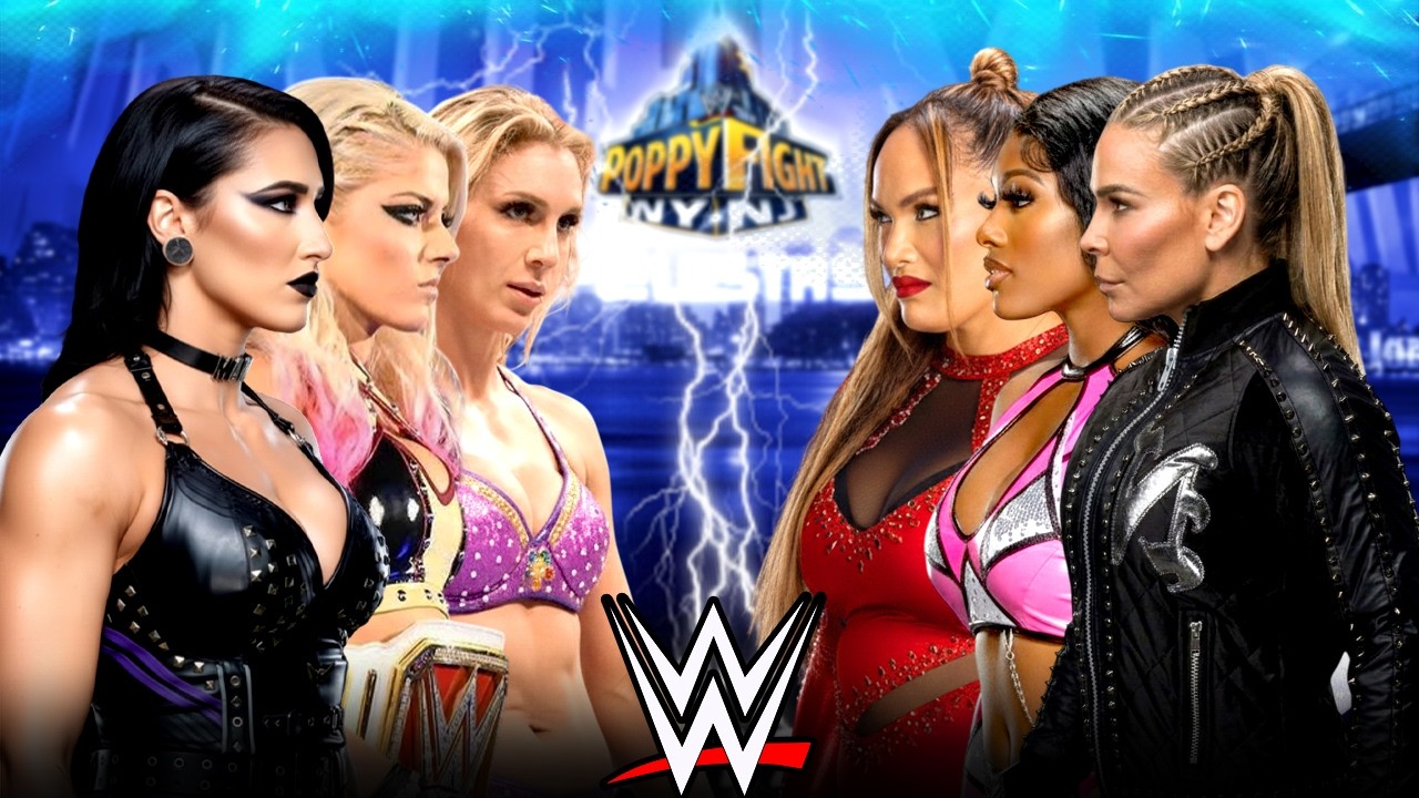 WWE Full Match Rhea Ripley Charlotte Flair & Alexa Bliss vs Nattie Nia Jax & Lash Legend Mar-02-2026