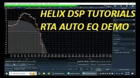 HELIX DSP PC TOOL tutorials - Part 11- RTA Auto EQ Demo