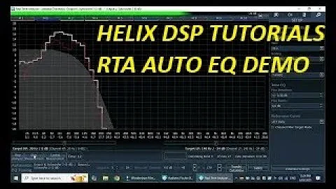 HELIX DSP PC TOOL tutorials - Part 11- RTA Auto EQ Demo