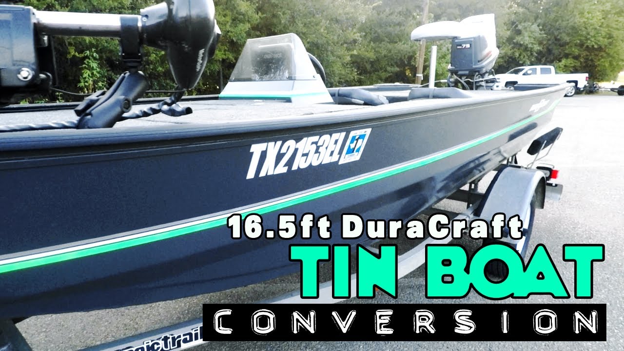 16.5ft DuraCraft Bass Boat Conversion Tiny Boat Build YouTube