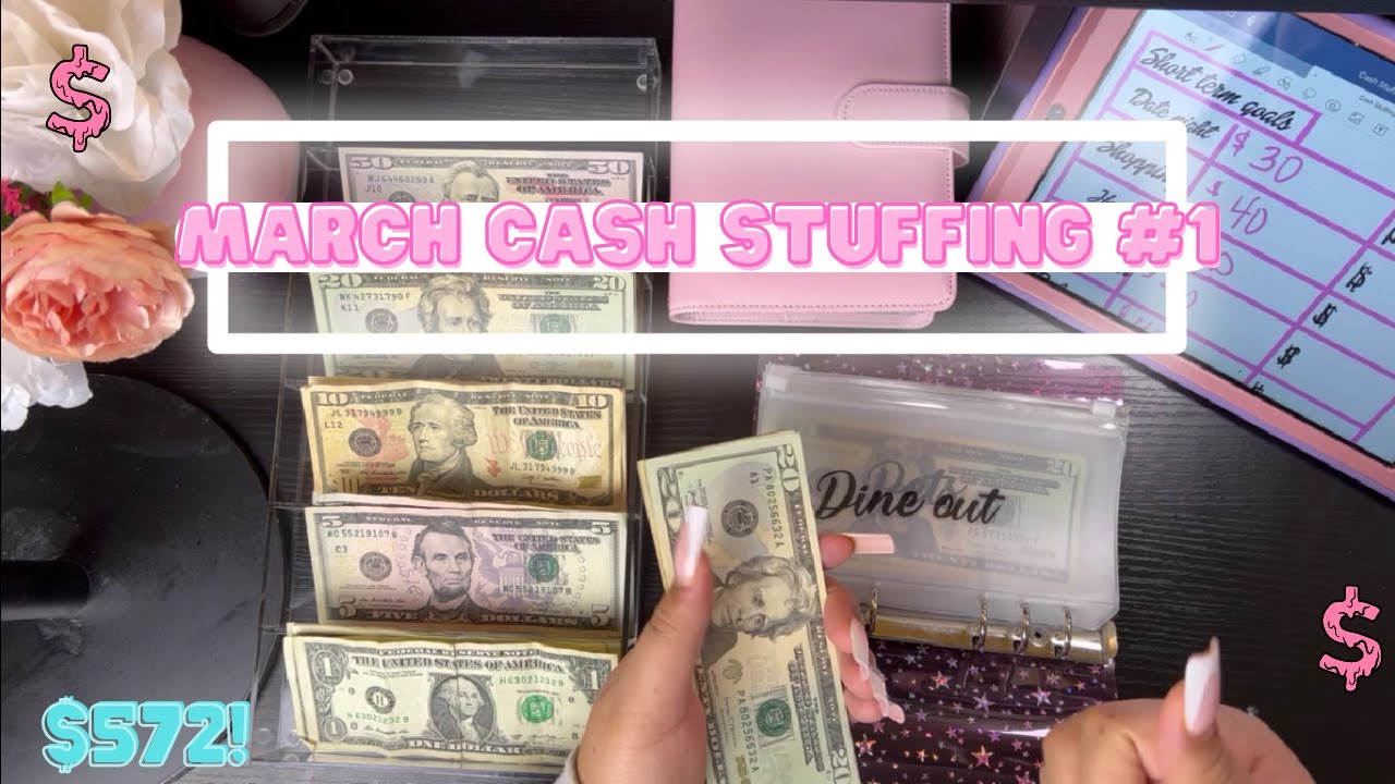 March Cash Stuffing 1! 572 Cash Envelope Budgeting SemiMonthly