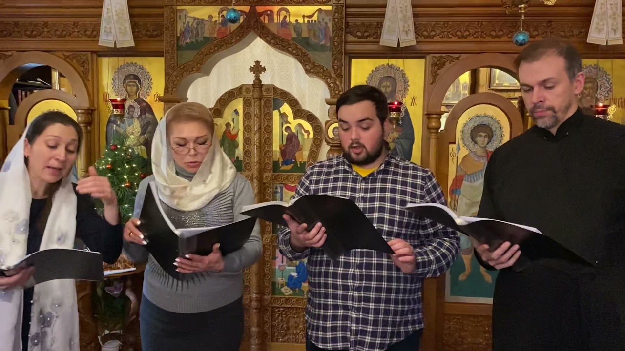 Колядка «На вечірнім небі зійшла зоря» / Хор храму прп. Сергія Радонезького, м.Дніпро