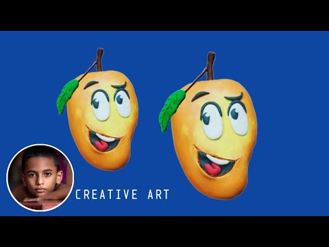 Mango clay modeling / easy clay art @creativeart7316 - YouTube