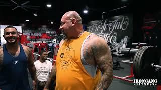 Iron Gang Bench Pressing Together