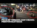 VIRAL Polisi Terlempar Jauh Ditabrak Pemotor saat Razia Malam Depan Polsek di Makassar
