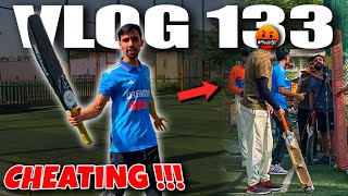 100 RUNS IN 5 OVERS😍| Cricket Cardio CHEATING?😡| Box Cricket Match Vlog