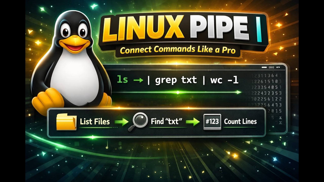 Pipe on LINUX - YouTube