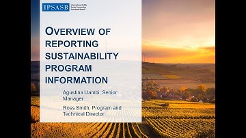 Overview of Reporting Sustainability Program Information