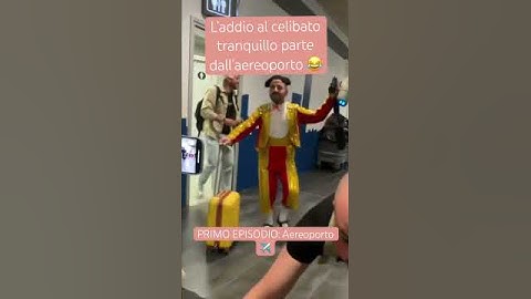 L’addio al celibato parte dall’aereoporto😂 #addioalcelibato #sposo #matrimonio #matrimonio