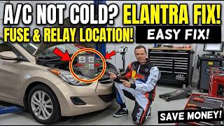 Hyundai Elantra A/C Does Not Blow Cold! Air Conditioner Fuse & Relay Location