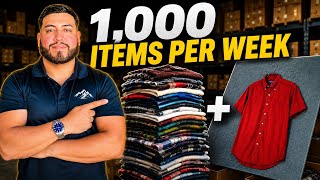 How I EASILY List 1,000 Items Per Week On Ebay (Mainly Clothing)