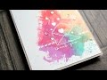 Colorful Ink "Smooshing" Thank You Card