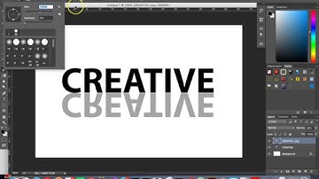 How to create a text reflection effect in Photoshop