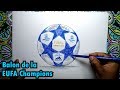 Cómo dibujar el balón de fútbol de la UEFA Champions League