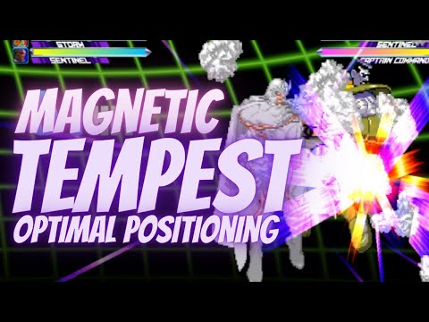 MvC2 - Magnetic Tempest Combos (Optimal Positioning)