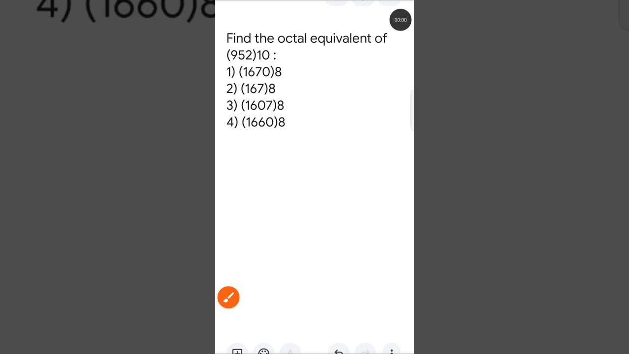 How to convert Decimal number to Octal Number