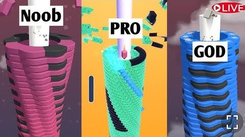 STACK BALL 3D NonStop Drop #gaming #stackball #live #shortslive