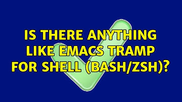 Is there anything like emacs tramp for shell (bash/zsh)?