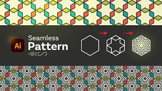 How to Create Seamless Pattern with tools in #AdobeIllustrator