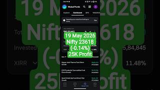 📈 19 May 2026 | ₹25K Profit in Mutual Fund Portfolio 💰 |#StockMarket#MutualFunds#Wealth#Trading#SIP