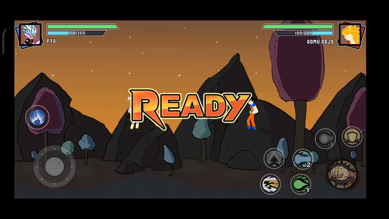 Stickman warrior fyu vs goku part 64