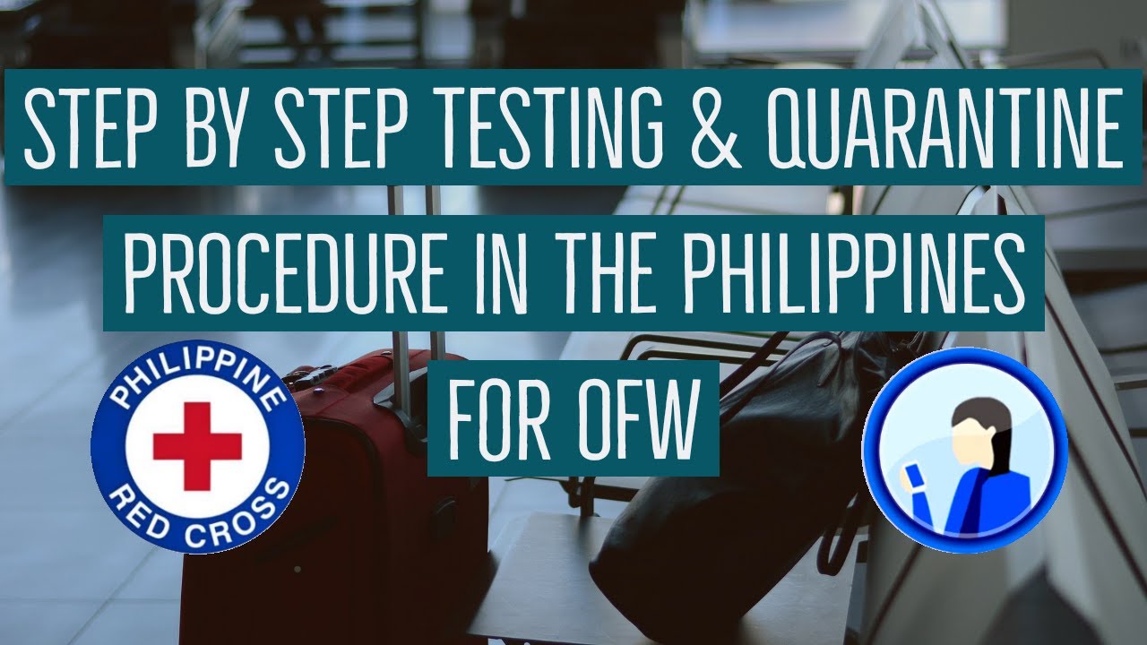 Step by Step Testing & Quarantine Procedure in the Philippines  for OFW | Liz Calim