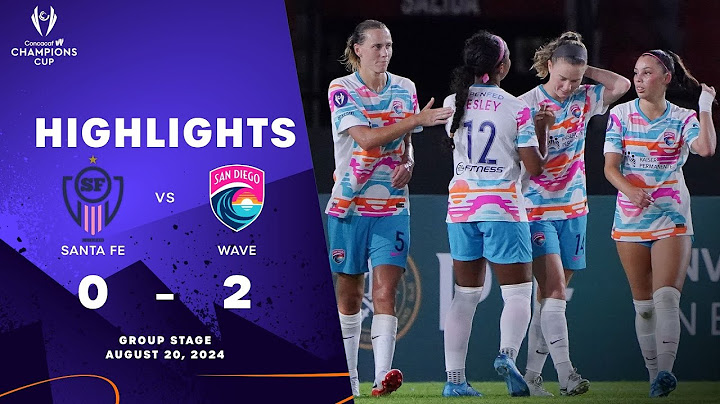 Santa Fe vs San Diego Wave | 2024/25 Concacaf W Champions Cup | Group Stage