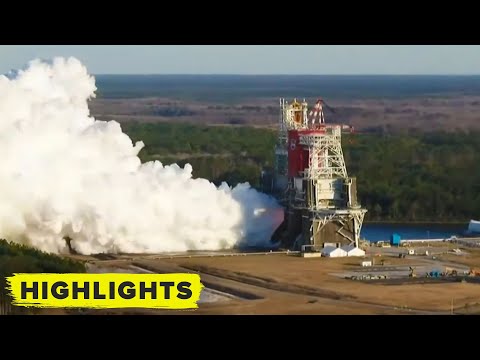 NASA Artemis Moon Hot Fire Rocket Test!