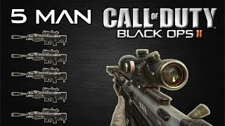 Black Ops 2: Five Man Collateral On Screen - Proof It's Real! (BO2 DSR-50 Sniper 5 In 1)