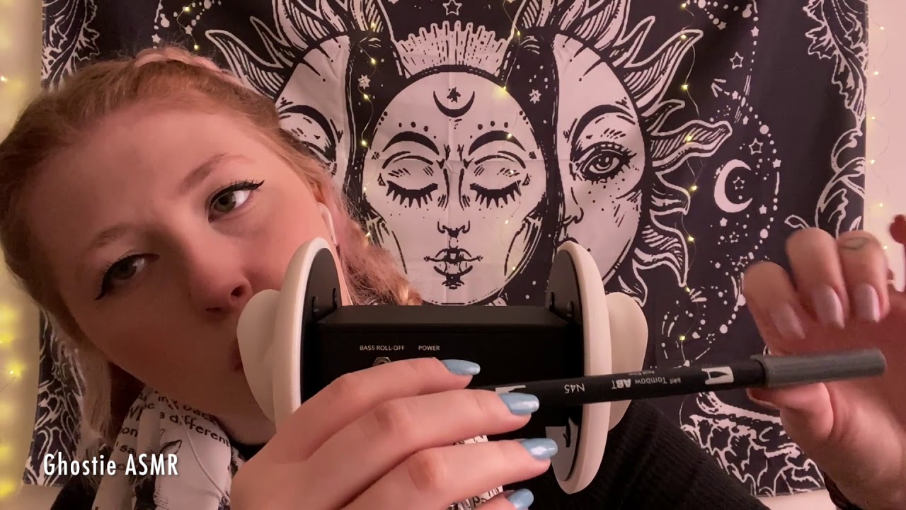 ASMR Soft Kisses with Random Triggers (Tapping, Scratching Things) ♡