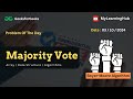 Majority Vote using Java | 03 Oct 2024 | GFG-POTD | Array | Data Structure |   Java  | Practice
