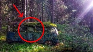 Семья нашла в лесу заброшенный автобус - Зайдя внутрь потеряли дар речи.