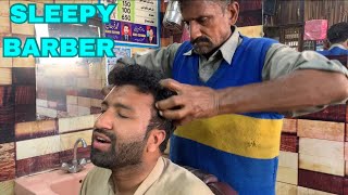 ASMR BEST HEAD MASSAGE BY PAKISTANI BARBER | BACK MASSAGE & CRACKING | SLEEP IMMEDIATELY | #asmr