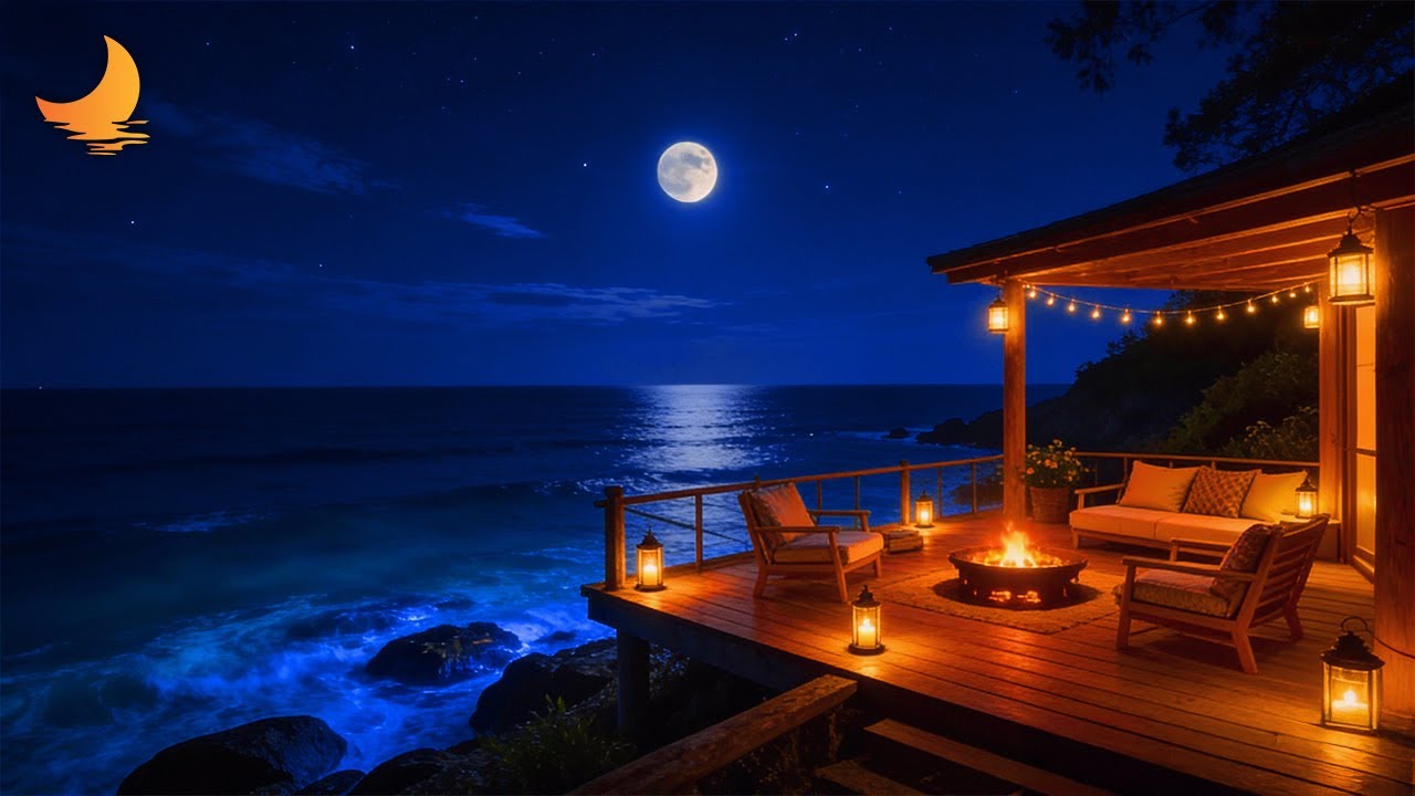 (No Ads) Fall Asleep Instantly • Insomnia Relief Therapy • Soothing Sleep Music With Night Sea