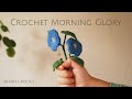 Crochet morning glory flower free pattern from moara crochet