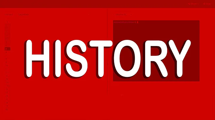 How to delete terminal history | history