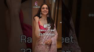 Most Followed South Actress N Instagram