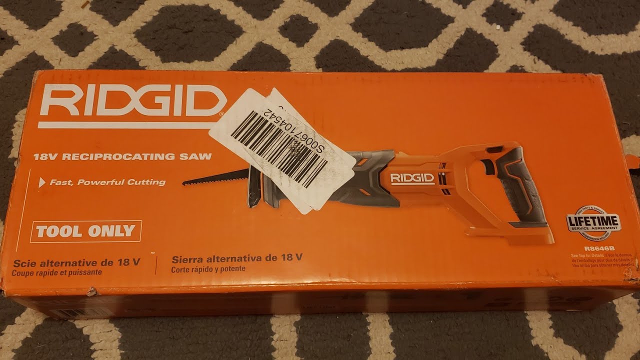 New Ridgid 18V Reciprocating Sawzall R8646B Cordless Only 99.00 Tool